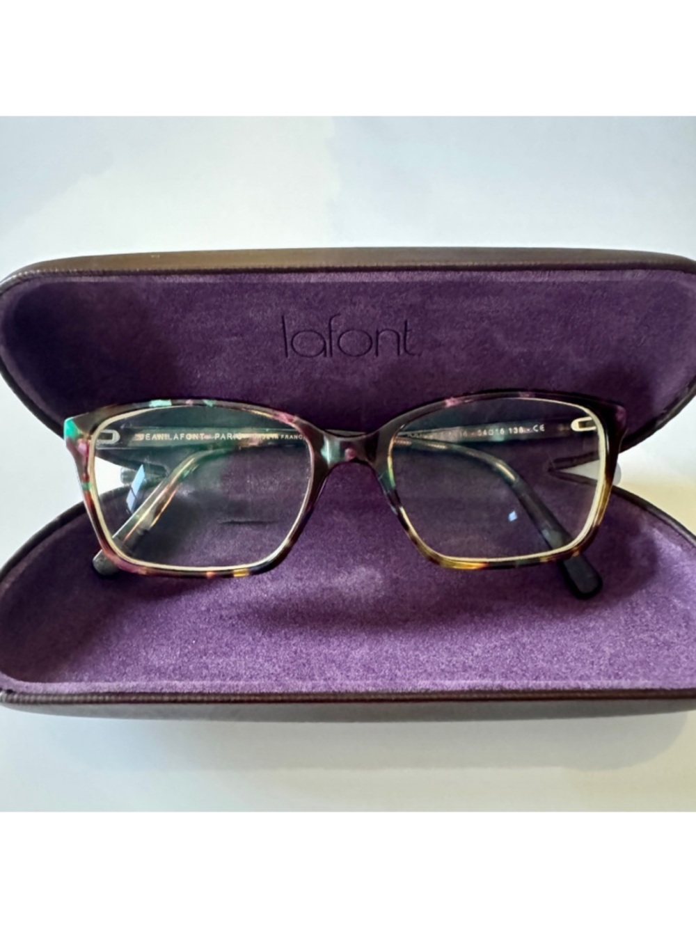 Jean Lafont Pensee 7036 Eyeglass Frames 54mm Multicolor Tortoise France